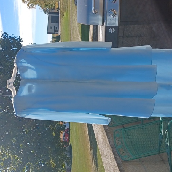 Vintage Glatter & Sims Fashions Inc. Women’s Formal Dress, powder blue, 20" ptp - Picture 6 of 7